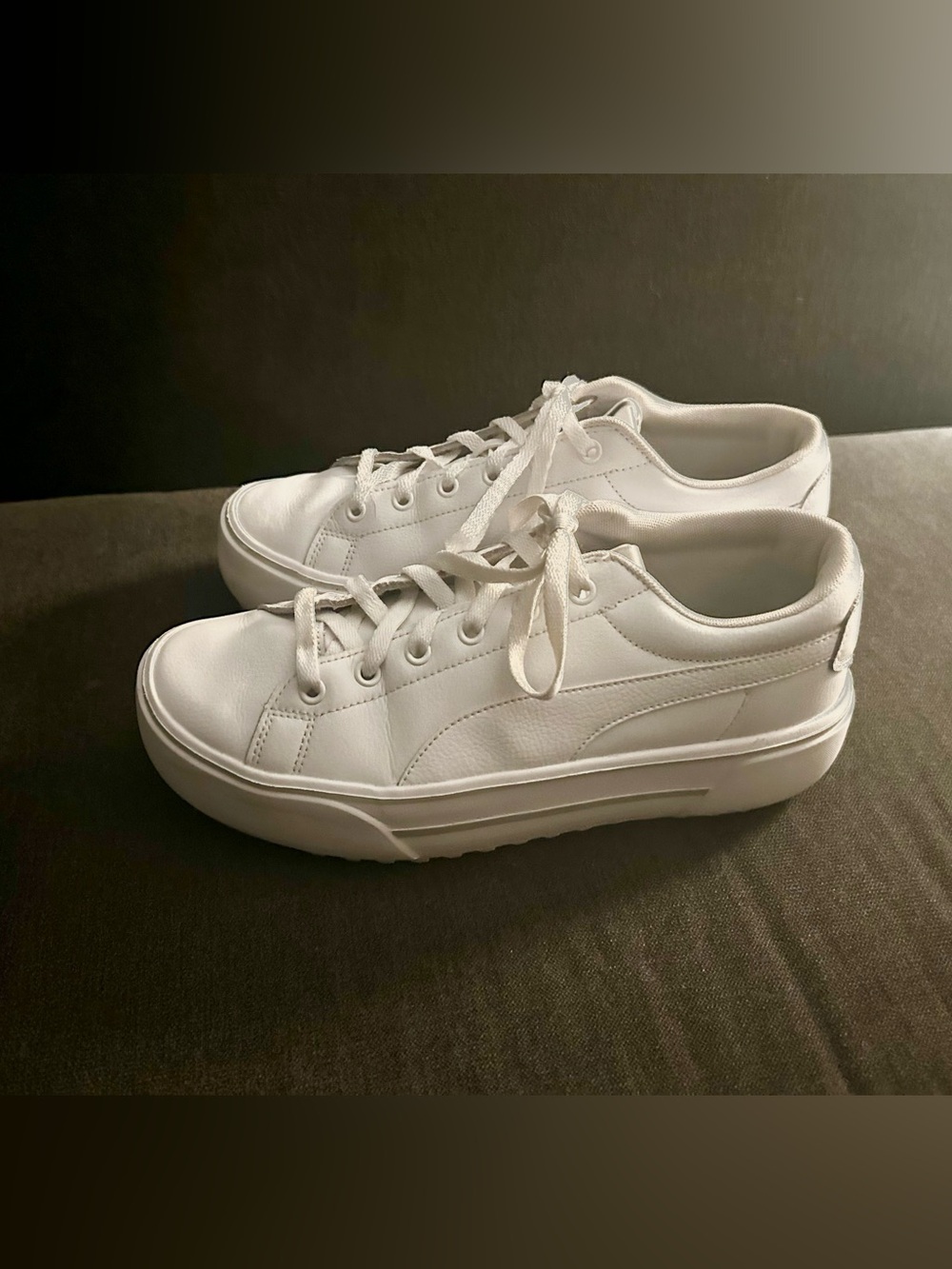 Puma Women’s White Low-Profile Platform Sneakers